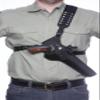 DIAMOND D Outdoors - Denali Chest Holster for Revolver up to 7  Barrel w/Reflex Sight Cut Down view 1