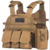 Sentry 2.0 Tactical PALS Molle Airsoft Paintball Vest with Side Cummerbund, Mil Spec 1000D Modular w/Triple Mag Pouch, IFAK (Coyote Brown) view 1