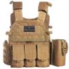 Sentry 2.0 Tactical PALS Molle Airsoft Paintball Vest with Side Cummerbund, Mil Spec 1000D Modular w/Triple Mag Pouch, IFAK (Coyote Brown) view 4