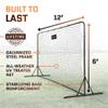 Soccer Rebounder Net Feet Practice Soccer Training Equipment | Portable, Easy Assembly, Steel Frame | Perfect for Practicing Backyard Volley, Solo Training,Kickback, Passing, Pitchback (12x6 Feet) view 3