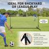 Soccer Rebounder Net Feet Practice Soccer Training Equipment | Portable, Easy Assembly, Steel Frame | Perfect for Practicing Backyard Volley, Solo Training,Kickback, Passing, Pitchback (12x6 Feet) view 4