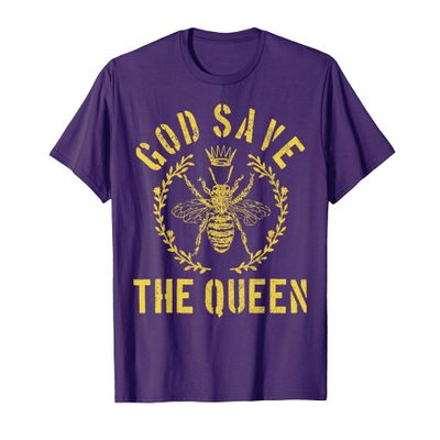 God Save The Queen Bee Funny Beekeeper Gift T-Shirt