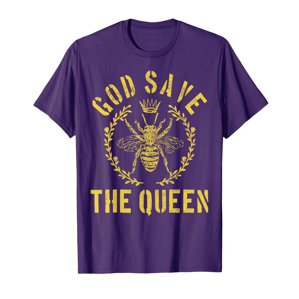 God Save The Queen Bee Funny Beekeeper Gift T-Shirt