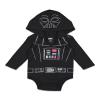 STAR WARS Darth Vader R2-D2 Chewbacca Newborn Baby Boys 3 Pack Bodysuits White/Brown/Black 6-9 Months view 2