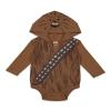 STAR WARS Darth Vader R2-D2 Chewbacca Newborn Baby Boys 3 Pack Bodysuits White/Brown/Black 6-9 Months view 4