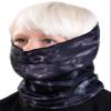 Aqua Design Kids Neck Gaiter: Six Boys Girls Child Sizes: Youth Cooling Camo UPF 50+ Face Mask: Black Water size XL view 1