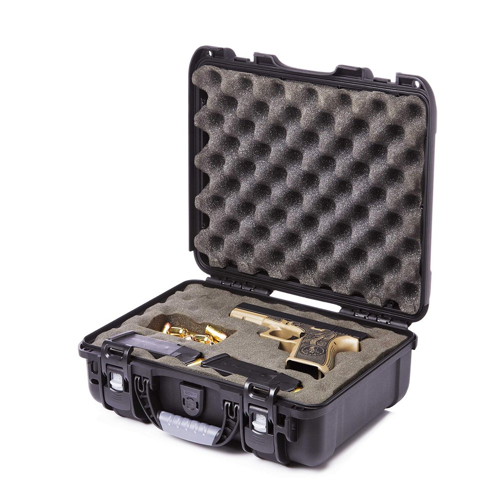 Levy's Outdoor Universal Waterproof and Dustproof Single Pistol Hard Case; Adjustable Foam Interior (GU-1309-03-UNV-GUN)