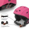 STOMP Ski & Snowboarding Snow Sports Helmet with Build-in Pocket in Ear Pads for Wireless Drop-in Headphone (Matte Pink, Medium) view 3