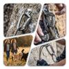 FresKaro 4inches Climbing Carabiner Clips Heavy Duty, UIAA Certified 25kN Auto Locking Carabiners, 7075 Aluminium, Lightweight, Rust Free, for Rappelling, Hiking etc, Spacegray, 3Pack view 4