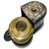 Antique Brass Compass Robert Frost Vintage Poem Engraved Navigation Compass view 1