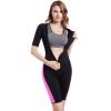 Bakerdani Women Sauna Neoprene Sweat Workout Fitness Waist Trainer Hot Slimming Suit Sleeve Bodysuit view 1