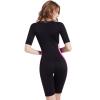 Bakerdani Women Sauna Neoprene Sweat Workout Fitness Waist Trainer Hot Slimming Suit Sleeve Bodysuit view 4