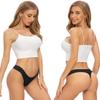 Altheanray Thongs for Women, No Show Womens Thongs Underwear, Ice Silk Thong Bikini Underwear Pack (New3080M- Color) view 2