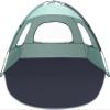 NXONE Beach Tent Sun Shade Shelter for 2-3 Person with UV Protection, Extended Floor, 3 Mesh Roll Up Windows & 8.0mm Fiberglass RodsCarry Bag Included (Mint Green) view 1