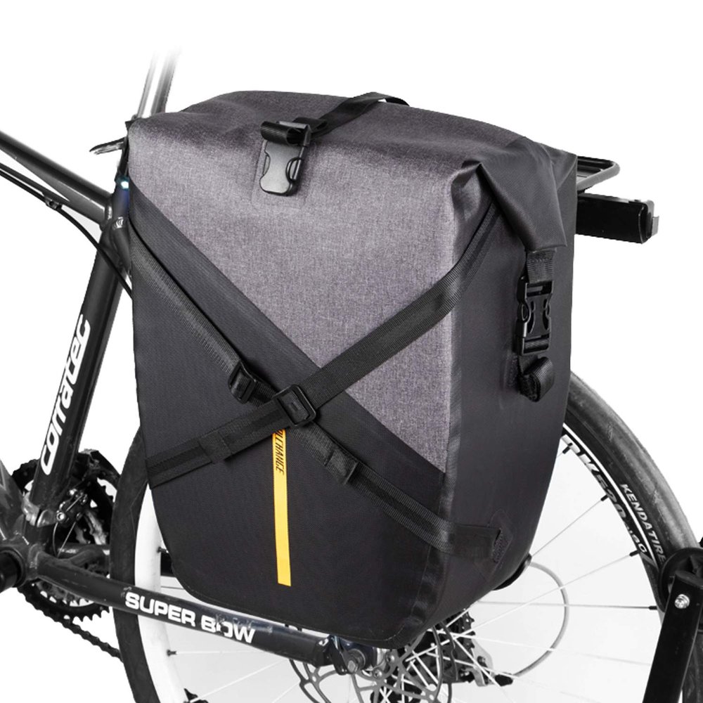 CoolChange Bicycle Bag 27 L Large Capacity Waterproof Bicycle Panniers Bike Rack Trunk Bag (One Pack)