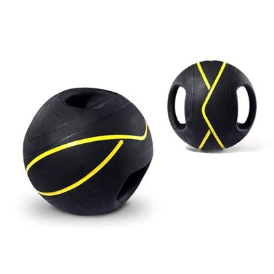 Medicine Balls AGYH Medicine BallsBinaural, Non-Slip Handle Rubber Ball Gravity Ball Fitness Ball Training Ball Squash, 8 Weights Optional, 3kg/4kg/5kg/6kg/7kg/8kg/9kg/10kg(Size:7kg)