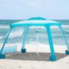 AMMSUN Beach Cabana, 6.2'6.2' Beach Canopy, Easy Set up and Take Down, Cabana Tent with Sand Pockets, Instant Sun Shade with Side Wall, Gradient Blue view 2
