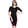 Bakerdani Women Sauna Neoprene Sweat Workout Fitness Waist Trainer Hot Slimming Suit Sleeve Bodysuit view 3