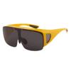 Bestum Driving Glasses Wraparounds Polarized Fitover Sunglasses (Yellow, grey) view 1