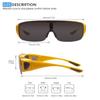 Bestum Driving Glasses Wraparounds Polarized Fitover Sunglasses (Yellow, grey) view 3