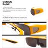 Bestum Driving Glasses Wraparounds Polarized Fitover Sunglasses (Yellow, grey) view 4