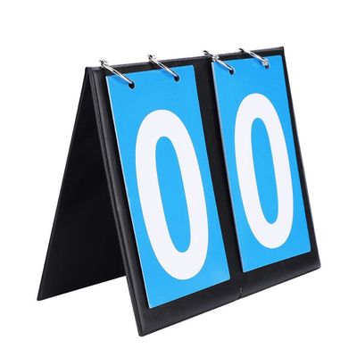 Leftwei Score Keeper Cornhole Scoreboard, 8.1 x 6.5 inch Portable Flip Scoreboard Waterproof Lightweight Durable for Football Basketball and Table Tennis etc(Two-Digit Scoreboard)