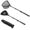 Fishing Landing Net with Telescoping Pole Handle Extends to 63 inches, Carbon Fiber Handle Extended from 23.6 inches to 47 inches view 1