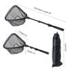 Fishing Landing Net with Telescoping Pole Handle Extends to 63 inches, Carbon Fiber Handle Extended from 23.6 inches to 47 inches view 4