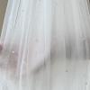 azaleas Wedding Bridal Veil with Comb 1 Tier Cut Edge Fingertip&Cathedral Length Pearl(V05) view 4