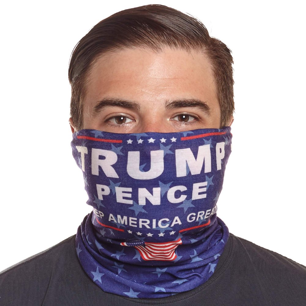 Trump Neck Gaiter 2025 - Ski Mask & Face Cover  Donald Trump Merch Apparel for Outdoors  UV Sun Protection, Patriotic Trump Nation Bandana Balaclava