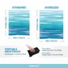 Hiwoss Beach Blanket Waterproof Sandproof Oversized 95x 80,Sand Free Beach Mat with Corner Pockets,Portable Mesh Bag for Travel and Outdoor Camping (Dreamsea) (Dreamsea) view 2