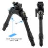 UTG PRO TBNR Bipod, 7""-9"" Center Height, Picatinny, Black (TLUBP02-A) view 2