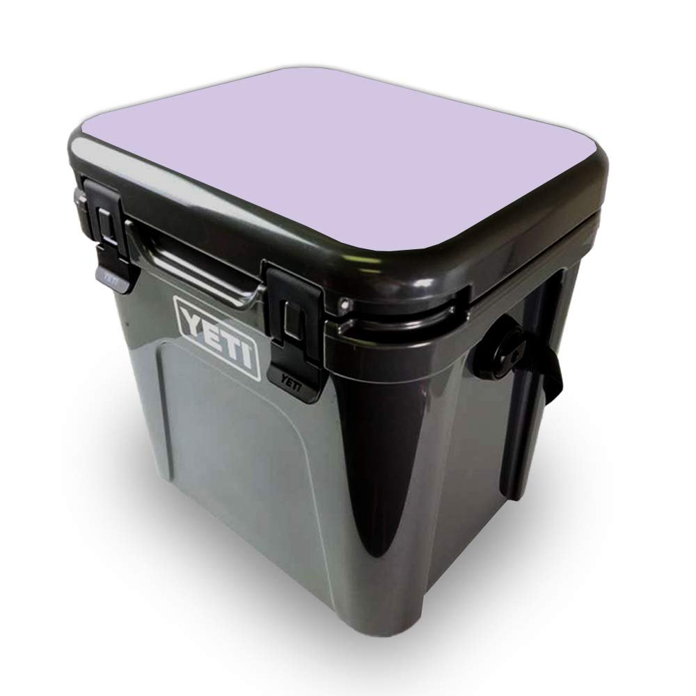 MightySkins Skin Compatible with Yeti Roadie 24 Hard Cooler LID ONLY - Solid Lilac | Protective Viny wrap | Easy to Apply and Change Styles | Made in The USA