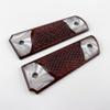 Compatible Replacement for 1911 Grips Full Size Checkered Rosewood Premium Gun Grips with Pearl Accents view 4