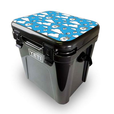 MightySkins Skin Compatible with Yeti Roadie 24 Hard Cooler LID ONLY - Unicorn Clouds | Protective Viny wrap | Easy to Apply and Change Styles | Made in The USA