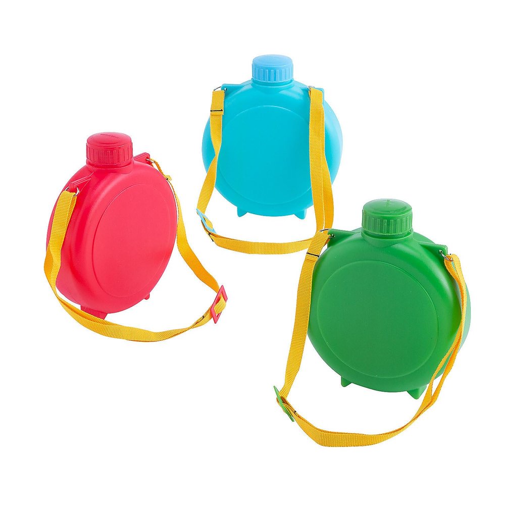 Fun Express Water CANTEENS - Party Supplies - VBS Vacation Bible School Supplies/Decor - 12 Pieces