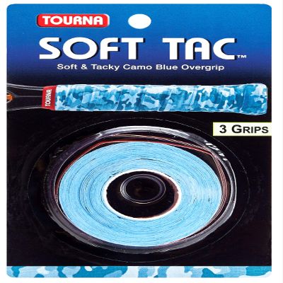 Tourna Soft Tac Blue Camo Overgrip for Tennis and Pickleball