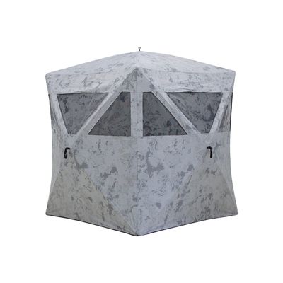 Barronett Blinds Radar, Portable Hunting Blind, Pop-Up Hub Blind, Zipperless Windows, Lightweight, 2-Person, Crater Cold, 67 x 71 x 71, RA200CS