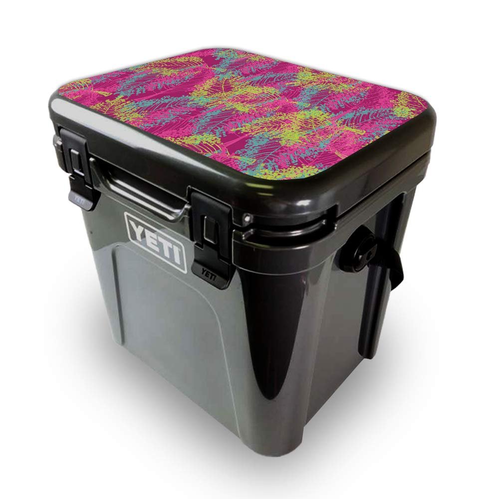 MightySkins Skin Compatible with Yeti Roadie 24 Hard Cooler LID ONLY - Magenta Summer | Protective Viny wrap | Easy to Apply and Change Styles | Made in The USA