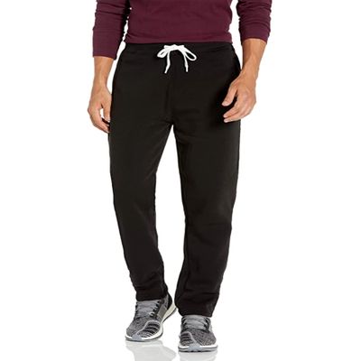 Southpole Men's Active Fleece Open Bottom Sweatpants - Regular and Big & Tall Sizes Black