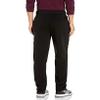 Southpole Men's Active Fleece Open Bottom Sweatpants - Regular and Big & Tall Sizes Black view 2