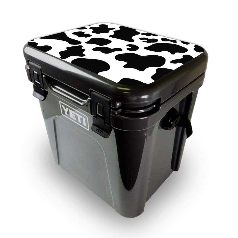 MightySkins Skin Compatible with Yeti Roadie 24 Hard Cooler LID ONLY - Cow Print | Protective Viny wrap | Easy to Apply and Change Style | Made in The USA
