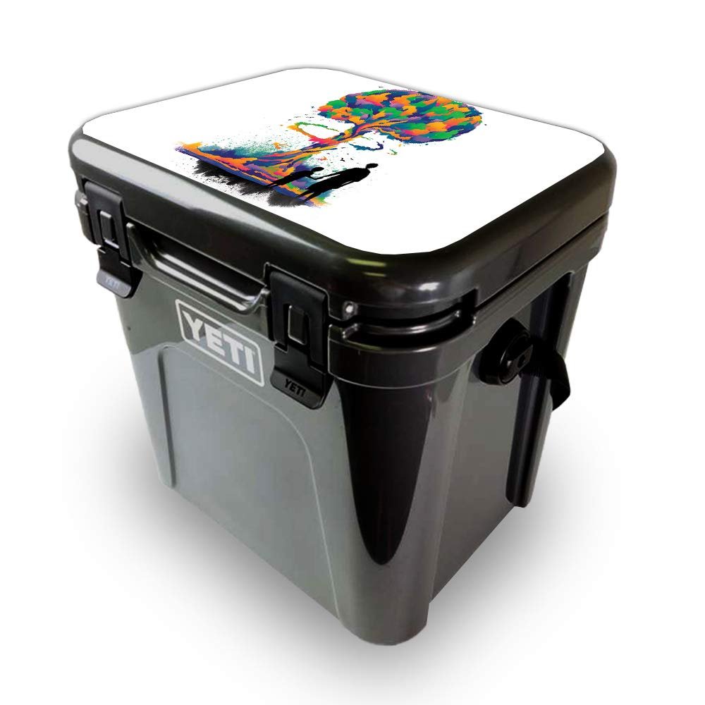 MightySkins Skin Compatible with Yeti Roadie 24 Hard Cooler LID ONLY - Sabotage | Protective Viny wrap | Easy to Apply and Change Style | Made in The USA
