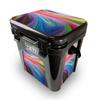 MightySkins Skin Compatible with Yeti Roadie 24 Hard Cooler - Rainbow Waves | Protective Viny wrap | Easy to Apply and Change Styles | Made in The USA view 1