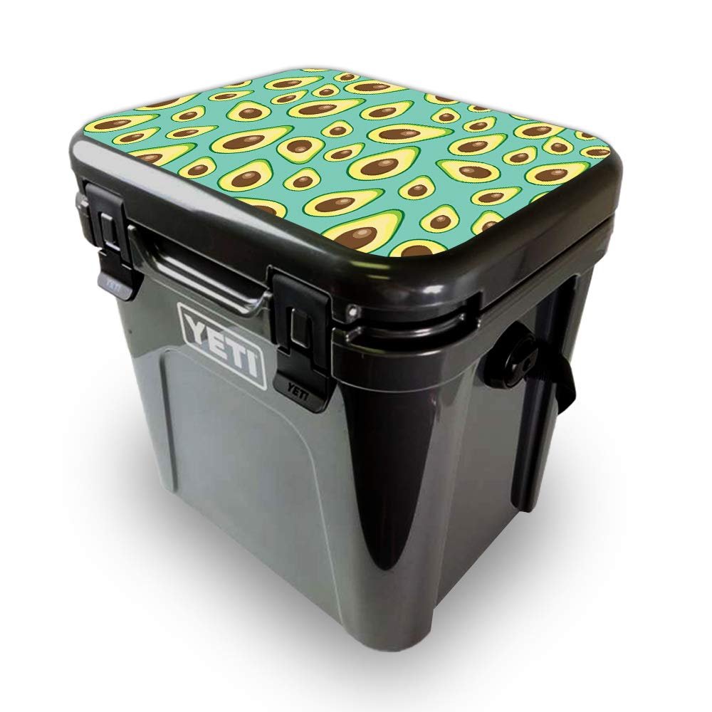 MightySkins Skin Compatible with Yeti Roadie 24 Hard Cooler LID ONLY - Seafoam Avocados | Protective Viny wrap | Easy to Apply and Change Styles | Made in The USA