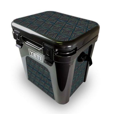MightySkins Skin Compatible with Yeti Roadie 24 Hard Cooler - Triangle Stripes | Protective Viny wrap | Easy to Apply and Change Styles | Made in The USA