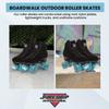 Boardwalk Black Outdoor Roller Skate - Blue Motion (Mens 7 - Womens 8) view 3