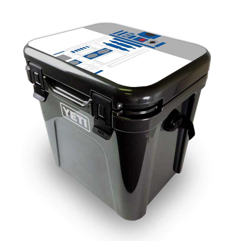 MightySkins Skin Compatible with Yeti Roadie 24 Hard Cooler LID ONLY - Cyber Bot | Protective Viny wrap | Easy to Apply and Change Style | Made in The USA