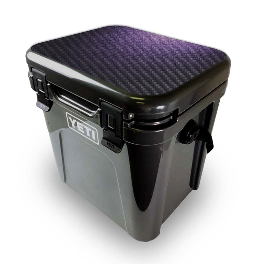 MightySkins Skin Compatible with Yeti Roadie 24 Hard Cooler LID ONLY - Antique Purple | Protective Viny wrap | Easy to Apply and Change Styles | Made in The USA
