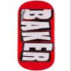 Baker Skateboard Deck Brand Logo Red/White 7.3" x 29.5" Mini view 1